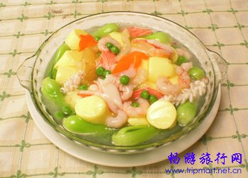 珍珠三鲜汤